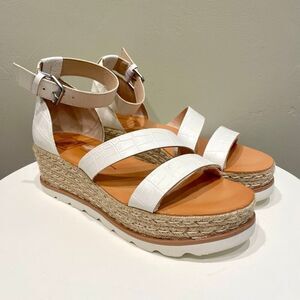 Dolce Vita Liza Espadrille Wedge Sandal White - Size: 8.5